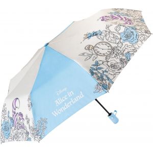 Tzf-- Parapluie Pliant Disney, Alice Au Pays Des Merveilles | Parapluie Automatique Avec Housse | Parapluie Enfant, Parapluie Original, Parapluie De Poche - Neuf