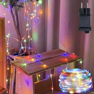 Kalanka-Guirlande Lumineuse Ext&eacute;rieure, 40m 400led Color&eacute;e, 8 Modes, Guirlande Lumineuse Int&eacute;rieure Avec Prise Minuterie, Fonction M&eacute;moire, Ip67 &Eacute;tanche Guirlande Lumineuse Led Exterieur Pour Jardin - Neuf