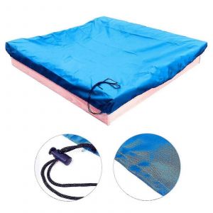 Bac a sable carre etanche a la poussiere et a la pluie avec auvent de protection pour bac a sable et jouets - Neuf