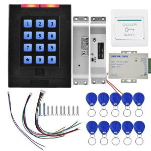 Systeme De Controle D'acces De Porte De Securite A Domicile Avec Carte D'identite Et Mot De Passe 125 Khz - Neuf