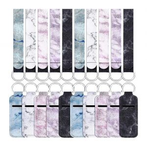 Porte-Clés Porte-Baguette 10 Pièces Avec Cordons De Bracelet En Néoprène 10 Pièces, Rouge À Lèvres En Néoprène Pr - Neuf