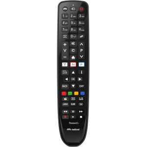 Gumbody Personal 6+ T&eacute;l&eacute;commande Tv Telefunken Remplace La T&eacute;l&eacute;commande D'Origine D&eacute;j&agrave; Pr&eacute;programm&eacute;e Corps En Caoutchouc Antichoc. - Neuf