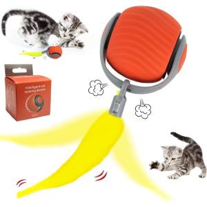 Speedy Tail 2.0,Interactive Cat Toy For Indoor Cats,Balle Interactive Intelligente,Usb Rechargeable Smart Cat Toys Ball Balle Pour Chat À Déplacement Automatique Avec Queue - Neuf