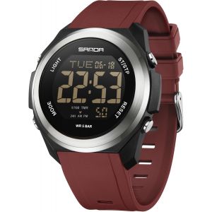 Montre De Sport Numérique Pour Homme-Montre Militaire Étanche-Grand Cadran-Style Décontracté Et Lumineux-Chronomètre.[J441] - Neuf