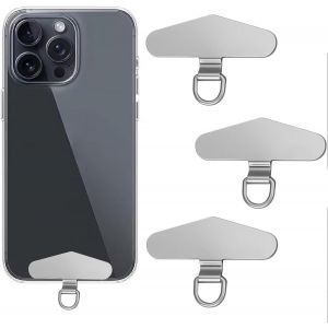 ChicSlick-Lot De 3 Supports Universels Pour Cha&icirc;ne De T&eacute;l&eacute;phone Portable - Patchs Universels Pour T&eacute;l&eacute;phone Portable - Patch De T&eacute;l&eacute;phone Portable - En Acier Inoxydable - Multifonctionnel - Pour [X714] - Neuf