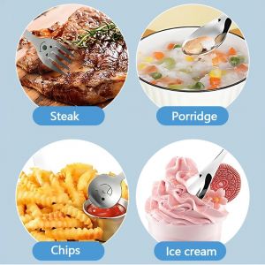 Fourchette Cuill&egrave;re De Camping Pour Enfants,Fourchette Cuill&egrave;re En Acier Inoxydable 304 Avec Bo&icirc;te &Agrave; Couverts,Couvert De Camping Fourchette-Cuill&egrave;re ,Motif Smiley - Neuf