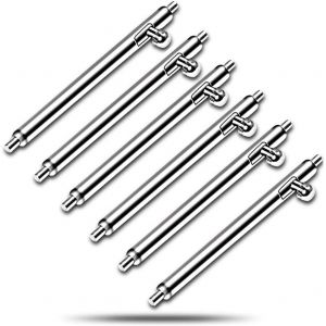 Kal-Csvk 20mm 22mm Épingles De Montre Libération Rapide Barres De Montre Barres À Ressort En Acier Inoxydable Pour Bracelet De Montre De Remplacement, Diamètre 1.5mm-6 Pack - Neuf