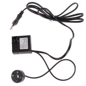 Pompe à eau submersible puissante de 5 W avec éclairage LED et débit d'eau réglable pour fontaines, étangs, aquariums, statues, avec prise UE - Neuf