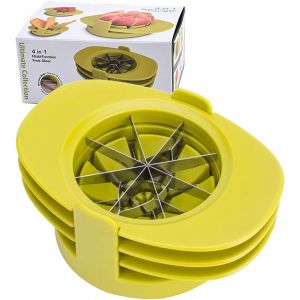 4 en 1 Multifonction Kitchen Tool Set pour Couper des Pommes et des Tomates en Forme de Poire: Fruit Slicer, Trancheuse de Pomme, de Fruits Fraise avec de la Poire et Mangue Trancheuse - Neuf