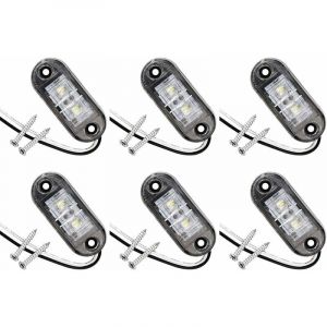 Lot De 6 Feux De Gabarit Latéraux À Led Pour Voiture, Remorque, Camping-Car, Caravane, Vélo, Moteur - Neuf