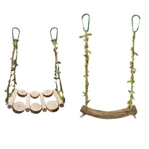 Cage À Oiseaux Balançoire Accessoires D'aménagement Paysager Perroquet Balançoire Jouet - Neuf