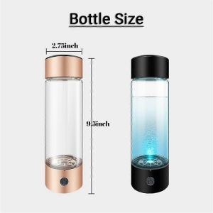 Technologie : ioniseur d'eau portable à hydrogène,éléments essentiels (noir) - Neuf