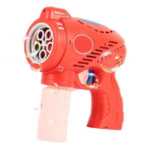 Machine A Bulles Electrique A 5 Trous Pour Enfants, Eclairage Automatique, Jouets Pour Garcons Et Filles, Pistolet A Bulles D'exterieur, Cadeaux - Neuf