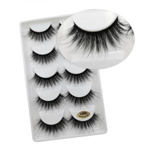 Ore-3/5 Paires 3d Faux Vison Cheveux Doux Cils Naturel Épais Longs Faux Cils Dramatiques Faux Cils Faits À La Main Faux Cils-5 Pairs- G801-Lashes - Neuf