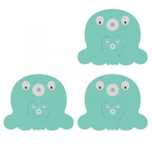 But&eacute;e de porte &agrave; motifs pour la s&eacute;curit&eacute; des enfants et la r&eacute;duction du bruit - Neuf