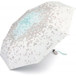 Meimie-Femme Parapluie Pliable Avec Automatique S'ouvre Et Easymatic Papillon Kiss Aqua Multicolore Grau-Aqua 95 Cm - Neuf