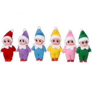 18 Morceaux Minuscules Elf Doll Jumeaux Ensemble,Mini Poup&eacute;es En Peluche Color&eacute; - Neuf