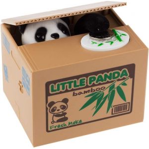 Tirelire chat avec mot de passe (motif panda classique) - Tirelire électronique - Coffre-fort - Tirelire panda - avec verrouillage vocal - Neuf