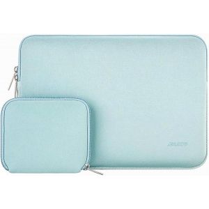 KALANKA-Housse pour Ordinateur Portable 15 Pouces,Compatible avec MacBook Air 15"" M4 A3241 M3 A3114 M2 A2941 (2025-2023),Dell XPS 15,Laptop Sleeve Néoprène Sac avec Petite Pochette,Menthe Verte - Neuf