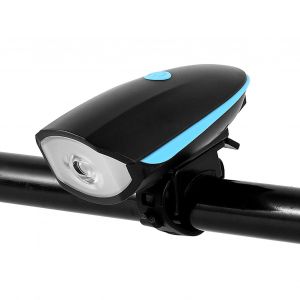 Klaxon De Velo Etanche Ipx4, Rechargeable, Lumiere Dure, Longue Portee, Led Blanche, Phare Pour Exterieur Et Nuit - Neuf