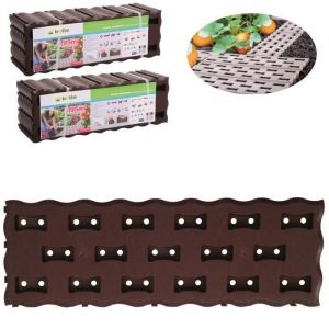 Plaque De Grille Panneau De Pavage Chemin De Jardin 1,90m2 Plastique Marron 16pcs - Neuf