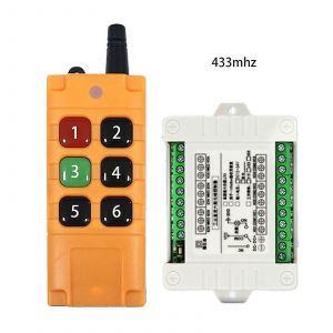 Module émetteur-récepteur RF 6CH DC12V / 24V Sortie relais Télécommande sans fil 315MHz - Neuf
