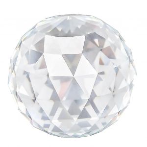 1 boule de cristal transparente taillée en forme de prisme,accessoire de décoration pour la maison ou l'hôtel,80 mm/3,15 pouces - Neuf