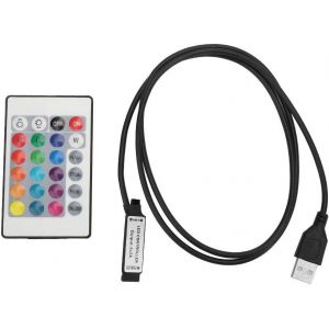 Fabur-5-24 V 24 Led Rgb Bande Lumineuse Télécommande Sans Fil Usb 6a Effet De Lampe Contrôleur Ir(1 M) - Neuf