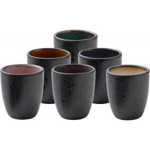 Set De 6 Tasses &Agrave; Expresso En Gr&egrave;s 10 Cl Passe Au Lave-Vaisselle - Neuf