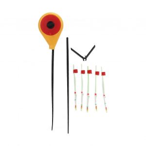 5pcs / Set Canne À Pêche Sur Glace D'hiver Pointe Supérieure Avec Tige D'extension Double Épaissie Pour La Pêche Hivernale - Neuf