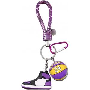 KAL-Porte Cl&eacute;s De Chaussures De Sport, 3D Porte Cl&eacute;s Pendentif Chaussures De Basket-Ball, Porte-Cl&eacute;s Sneaker Pour Voitures Sacs &Agrave; Dos Maison Bureau, Amateurs De Basketball Cadeaux - Neuf