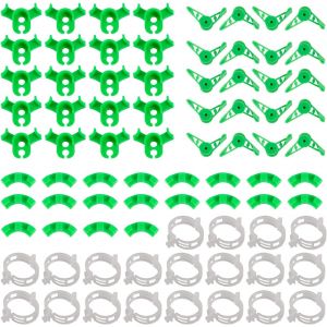 SEPT-80 Pièces Cintreuse de Plantes, Attache Tomate, Attache Plante Grimpante, Accroche Plante Grimpante, Clips Tomates, Clip Plante Grimpante, Tuteur Tomate - Neuf