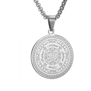 Kal-Collier Talisman De Médaille Sceau Des 7 Archanges Pour Homme Femme Talisman Pentagramme De Salomon Amulette De Protection MagiqueU2026 - Neuf