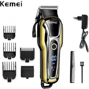 Amélioré Lcd Usb Rechargeable Tondeuse À Cheveux Chauve Électrique Sans Fil Rasoir Tondeuse 0mm Hommes Barbier Machine De Coupe D - Neuf