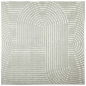 Vidaxl Tapis De Surface Carr&eacute; Palmeras Vert 120 X 120 Cm Polyester - Neuf