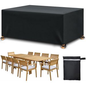Ulteronixshop-Housse Salon De Jardin, 213x132x74cm, Housse De Protection Pour Meubles De Jardin 420d Oxford, Pour Chaise Meubles &Eacute;tanche Imperm&eacute;able, R&eacute;sistant Aux Intemp&eacute;ries Abri Solaire Pour Table - Neuf