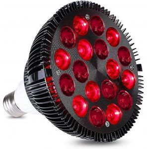 Lampe De Luminothérapie Rouge, Appareil De Luminothérapie Infrarouge Wolezek 36 W 18 Led, Ampoule Combinée Rouge 660 Nm Et Proche Infrarouge 850 Nm - Meili - Neuf