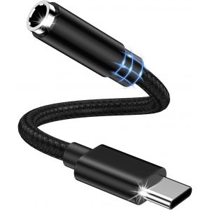 SUBZONAL-Adaptateur USB C Jack 3.5mm Type C vers AUX,Adaptateur Casque Prise Jack USB C Audio Cable pour iPhone 16 15 Pro Max,Samsung Galaxy S25 S24 S23 S22 S21 A56 A55 A54 A36 A16 A15,Google Pixel 9 - Neuf