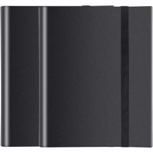 KALANKA-2 Pièces Porte Carte à Collectionner, Classeur Cartes 24 Pages Capacité de 432 Cartes,Étanche Jeu de Farde Carte, Sangle Elastique Empêche la Carte de Tomber (Noir*2) - Neuf