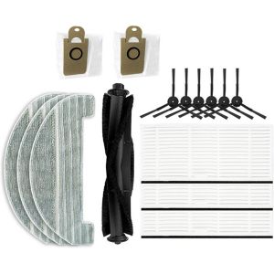 Ensemble D'Accessoires De Rechange Pour Aspirateur Proscenic M8 Pro, 1 Brosse À Rouleau + 6 Brosses Latérales + 3 Filtres + 3 Chiffons + 2 Sacs À Poussière[SSE7113910] - Neuf