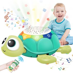TDRFL-Jouet Rampant Bebe,Jeux Rampant Bebe,Jouet Bebe Avec Musique Et Projection D'Étoiles,Jouet D'Éveil Bebe 6 Mois,Cadeaux D'Anniversaire Et De Noël Pour Néonatal - Neuf