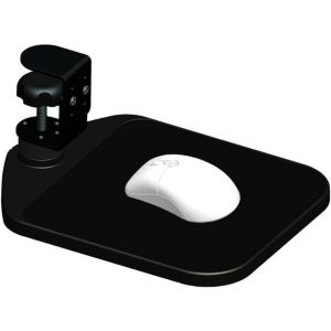 Tapis de souris ergonomique rotatif (noir) pour bureau Tapis de souris ergonomique avec bracelet - Neuf