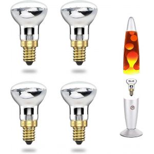 25w E14 Ampoule De Lampe &Agrave; Lave R39 Ampoule R&eacute;flecteur Lampe &Agrave; Incandescence 25w E14 R39 Ampoule &Agrave; Lampe &Agrave; Lave (4pcs) [Classe &Eacute;nerg&eacute;tique A] - Neuf