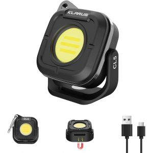 Cl5 Lampe De Camping Petit, Lampe De Travail Rechargeable 1200 Mah, Lanterne De Camping 650 Lm Avec 8 Modes D'&eacute;clairage, Base Magn&eacute;tique, Fonction Crochet, Ipx5 Pour Camping, Ext&eacute;rieur - Neuf