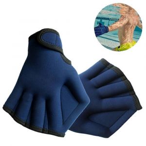1 paire de gants de natation palmés Aquatic Traning Fit Paddles Résistance à l¿eau Plongée Hand Web - Neuf