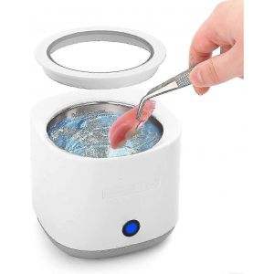 Nettoyeur A Ultrasons Pour Protheses Dentaires, Nettoyeur A Ultrasons Professionnel 43 Khz/180 Ml, Appareil De Nettoyage Sonique Pour Protege-Dents Nocturnes - Neuf