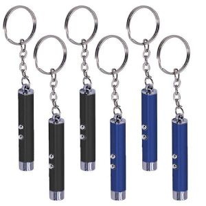 Porte-Clés Pointeur Laser Compact Pour Chats Et Chiens - Jouet De Lampe De Poche Led Amusant Pour Le Jeu Et Le Divertissement - Neuf