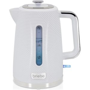 Elegance Bouilloire &Eacute;lectrique 1,7 L, Sans Fil, 2200 W &Eacute;bullition Rapide, Sans Bpa, Base 360&deg;, Contr&ocirc;leur Strix, Arr&ecirc;t Automatique, Design Moderne, Blanc - Neuf