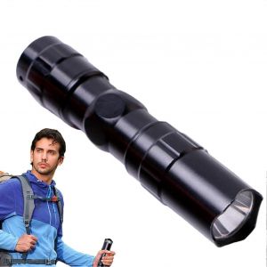 Lampe Torche Led Rechargeable Portable - Lampe Torche Tactique Haute Puissance Avec Lumi&egrave;re Ultra-Brillante, En Aluminium A&eacute;ronautique Noir, Id&eacute;ale Pour Le Camping Et La Randonn&eacute;e. - Neuf