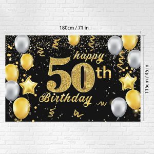 Nouveaux Produits En 2023,50 Ans De D&eacute;coration D'anniversaire - 50 D&eacute;coration D'anniversaire Pour Hommes Et Femmes - Neuf